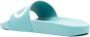 Ferragamo Gancini badslippers met print Blauw - Thumbnail 3