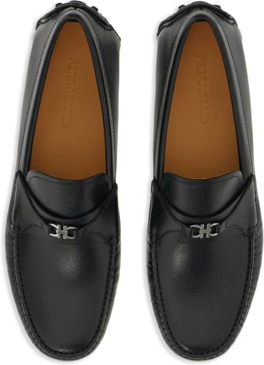 Ferragamo Loafers met gancini-gesp Bruin