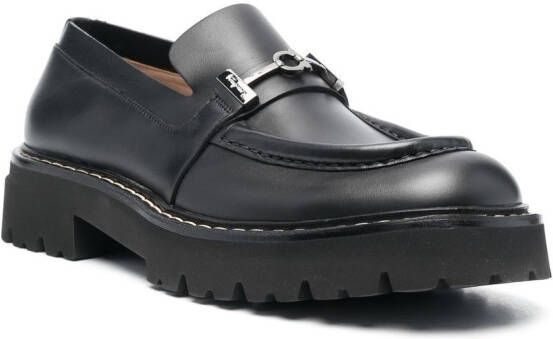 Ferragamo Gancini chunky loafers Zwart
