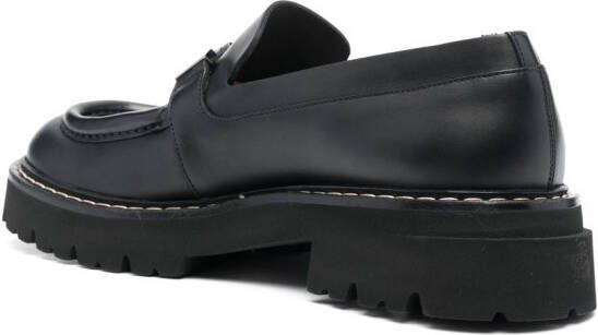 Ferragamo Gancini chunky loafers Zwart