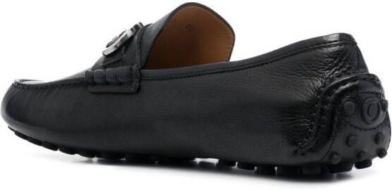 Ferragamo Loafers met Gancini-plakkaat Zwart