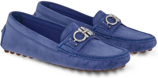 Ferragamo Gancini Driver loafers Blauw
