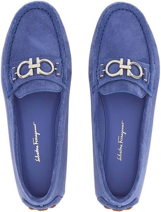 Ferragamo Gancini Driver loafers Blauw