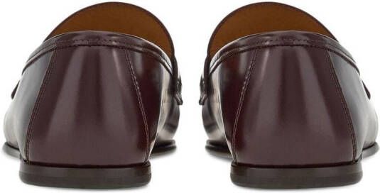 Ferragamo Gancini leren loafers Zwart