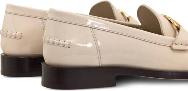 Ferragamo Gancini leren loafers Beige