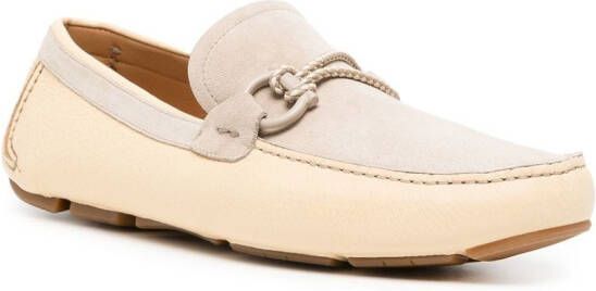 Ferragamo Gancini leren loafers Grijs