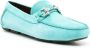 Ferragamo Gancini leren loafers TURQUOISE - Thumbnail 2