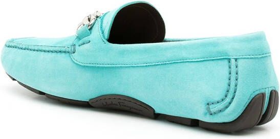 Ferragamo Gancini leren loafers TURQUOISE