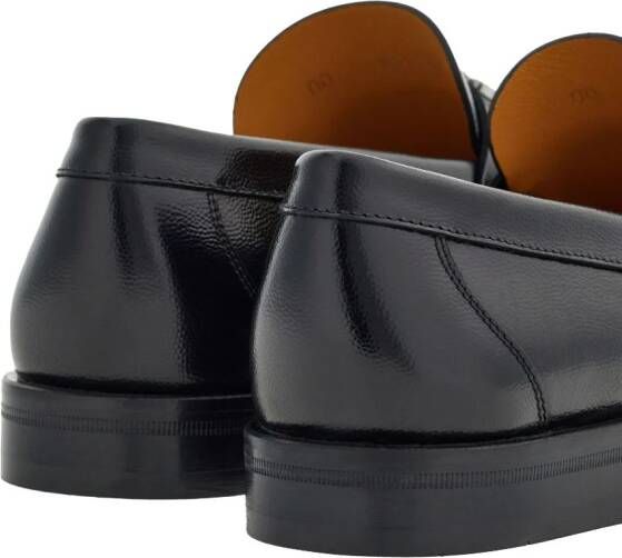 Ferragamo Gancini leren loafers Zwart