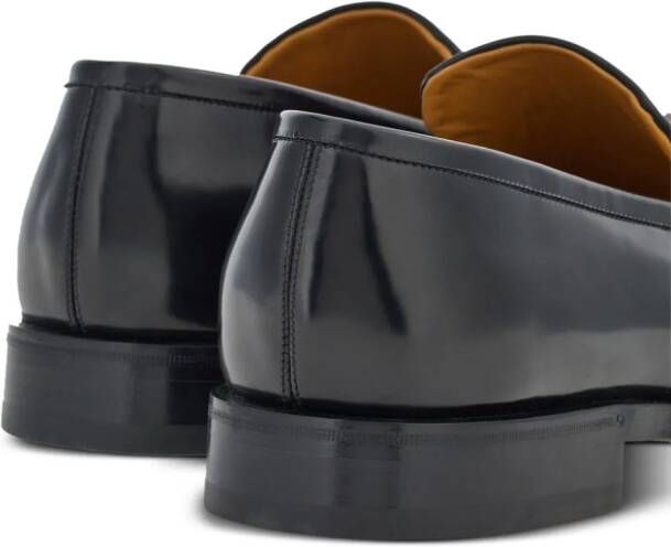 Ferragamo Gancini leren loafers Zwart