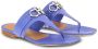 Ferragamo Gancini leren sandalen Blauw - Thumbnail 2
