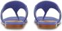 Ferragamo Gancini leren sandalen Blauw - Thumbnail 3