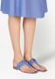 Ferragamo Gancini leren sandalen Blauw - Thumbnail 5