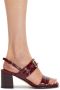 Ferragamo Gancini leren sandalen Rood - Thumbnail 5