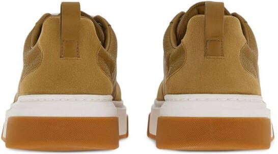 Ferragamo Gancini leren sneakers Beige