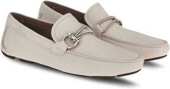 Ferragamo Gancini loafers Beige