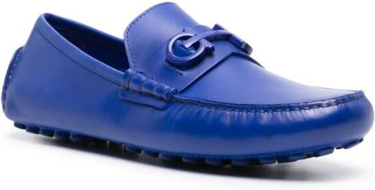 Ferragamo Gancini loafers met gesp Blauw