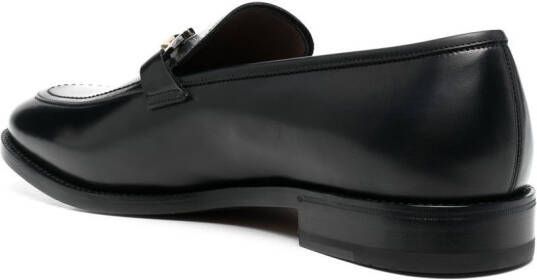 Ferragamo Gancini loafers met gesp Zwart