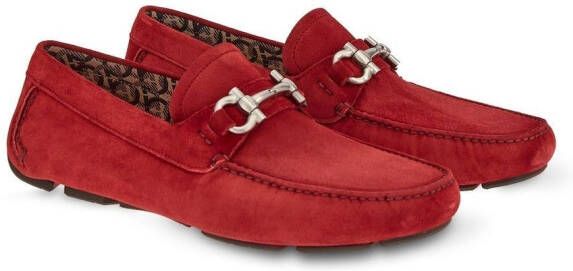 Ferragamo Gancini loafers Rood