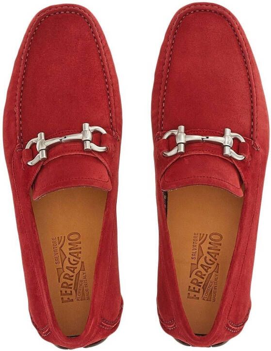 Ferragamo Gancini loafers Rood