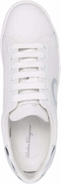 Ferragamo Gancini low-top sneakers Wit