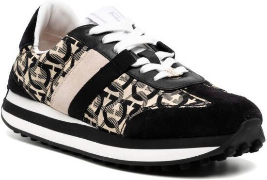 Ferragamo Gancini low-top sneakers Zwart