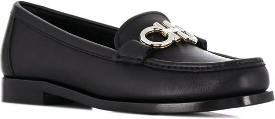 Ferragamo Gancini mocassins Zwart