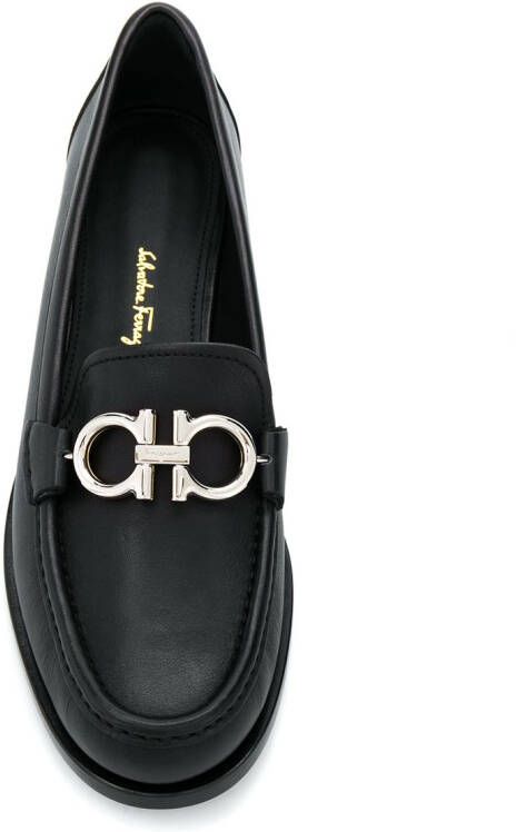 Ferragamo Gancini mocassins Zwart