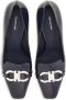 Ferragamo Leren 60 mm pumps met Gancini-plakkaat Blauw - Thumbnail 4