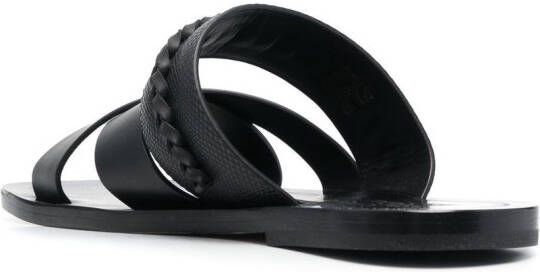Ferragamo Sandalen met Gancini-plakkaat Zwart
