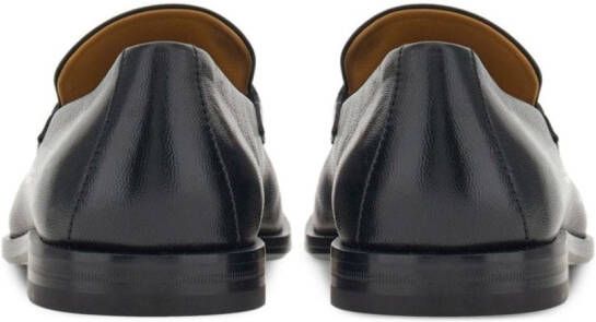 Ferragamo Loafers met Gancini-plakkaat Zwart