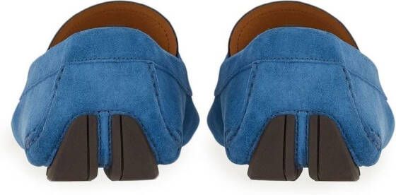 Ferragamo Loafers met gancini-plakkaat Blauw