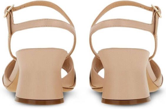 Ferragamo Gancini sandalen Beige