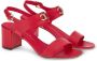 Ferragamo Gancini sandalen met blokhak Rood - Thumbnail 2