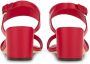 Ferragamo Gancini sandalen met blokhak Rood - Thumbnail 3