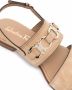 Ferragamo Gancini sandalen met plakkaat Beige - Thumbnail 3
