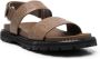 Ferragamo Gancini sandalen met reliëf Bruin - Thumbnail 2