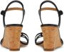Ferragamo Gancini sandalen met sleehak Zwart - Thumbnail 3