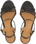 Ferragamo Gancini sandalen met sleehak Zwart - Thumbnail 4