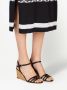 Ferragamo Gancini sandalen met sleehak Zwart - Thumbnail 5