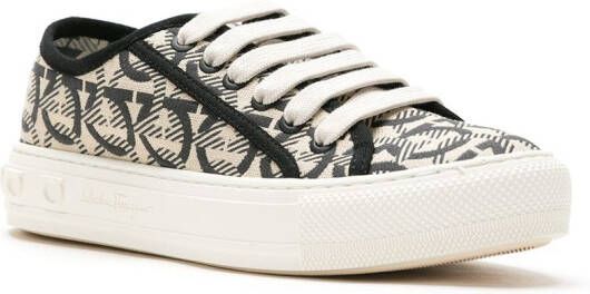 Ferragamo Gancini sneakers Beige