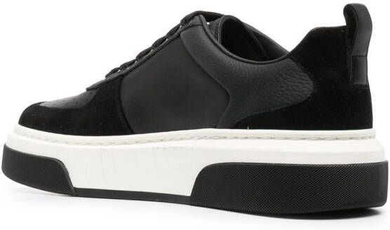 Ferragamo Gancini tweekleurige sneakers Zwart