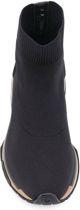 Ferragamo Gardena high-top sneakers Zwart