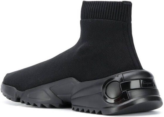 Ferragamo Gebreide sneakers Zwart