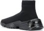 Salvatore Ferragamo Gebreide sneakers heren kalfsleer rubber StofStof 5.5 Zwart - Thumbnail 2