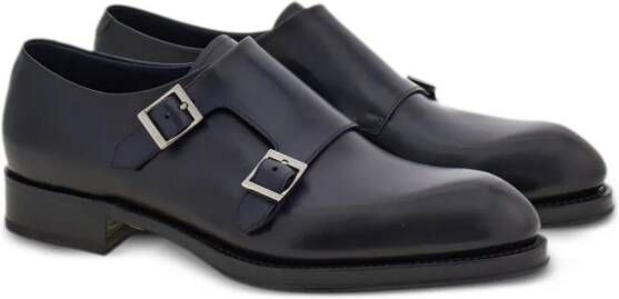 Ferragamo Gespschoenen met dubbele bandjes Blauw