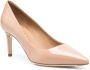 Ferragamo Glanzende pumps Beige - Thumbnail 2