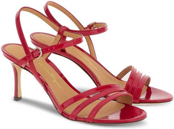 Ferragamo Glanzende sandalen Rood