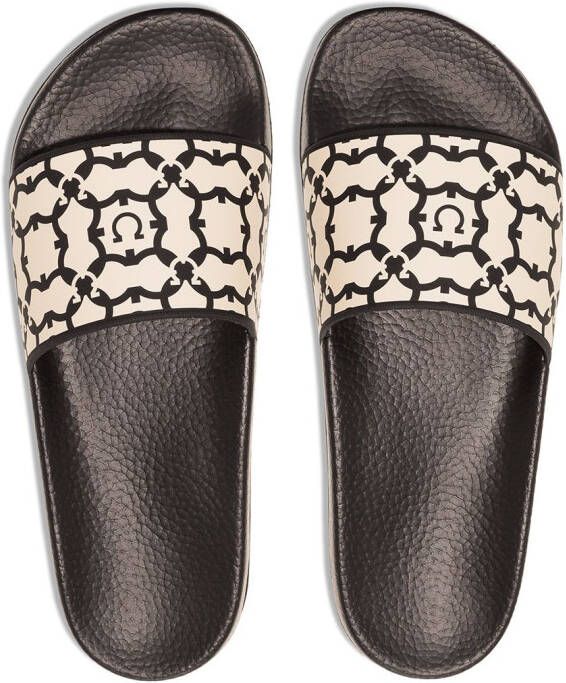 Ferragamo Groovy slip-on slippers Zwart
