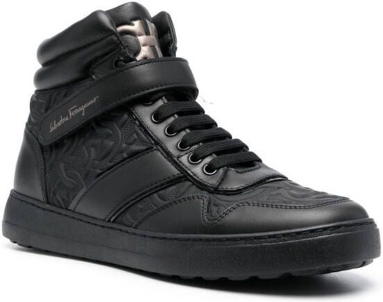 Ferragamo High-top sneakers Zwart